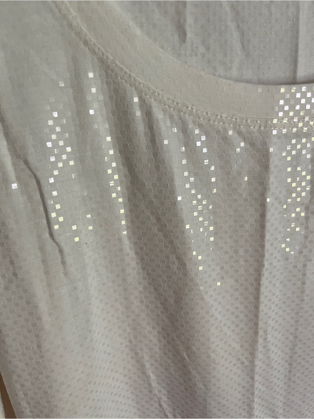 Beautiful St. John Caviar Women's White Sequin Top Sz. XL - Picture 2 of 9